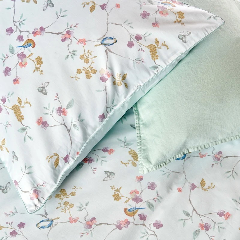 Taie d'oreiller Jardin Suspendu - Satin de coton 120 fils/cm²
