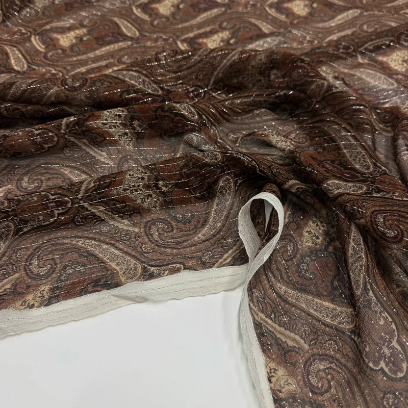 Tissu Mousseline, Soie - Fileté, Kovano