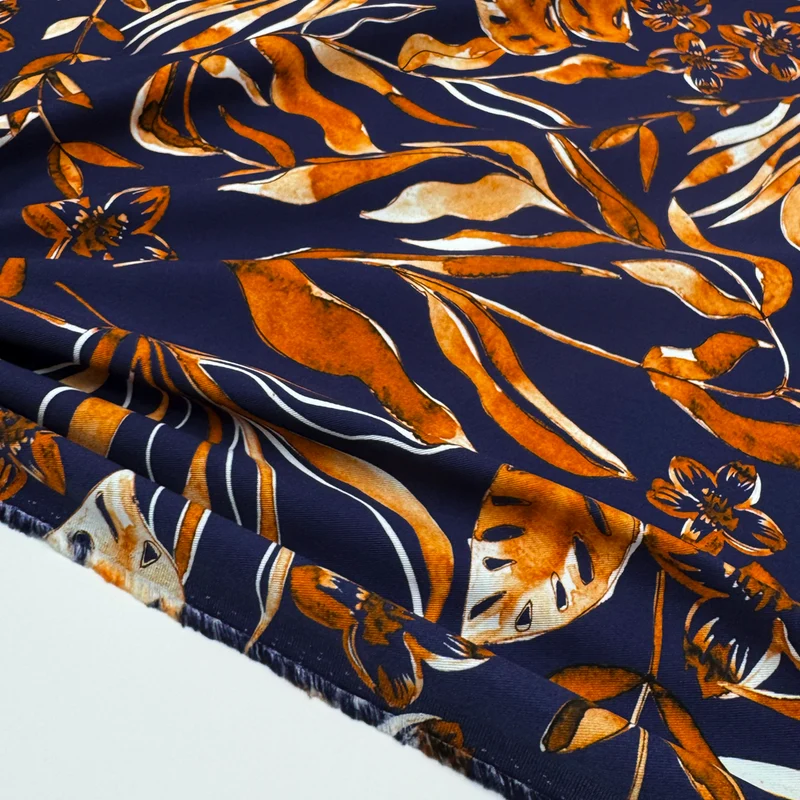 Tissu Sergé Gabardine Stretch, Coton Labellisé - Pantaleria