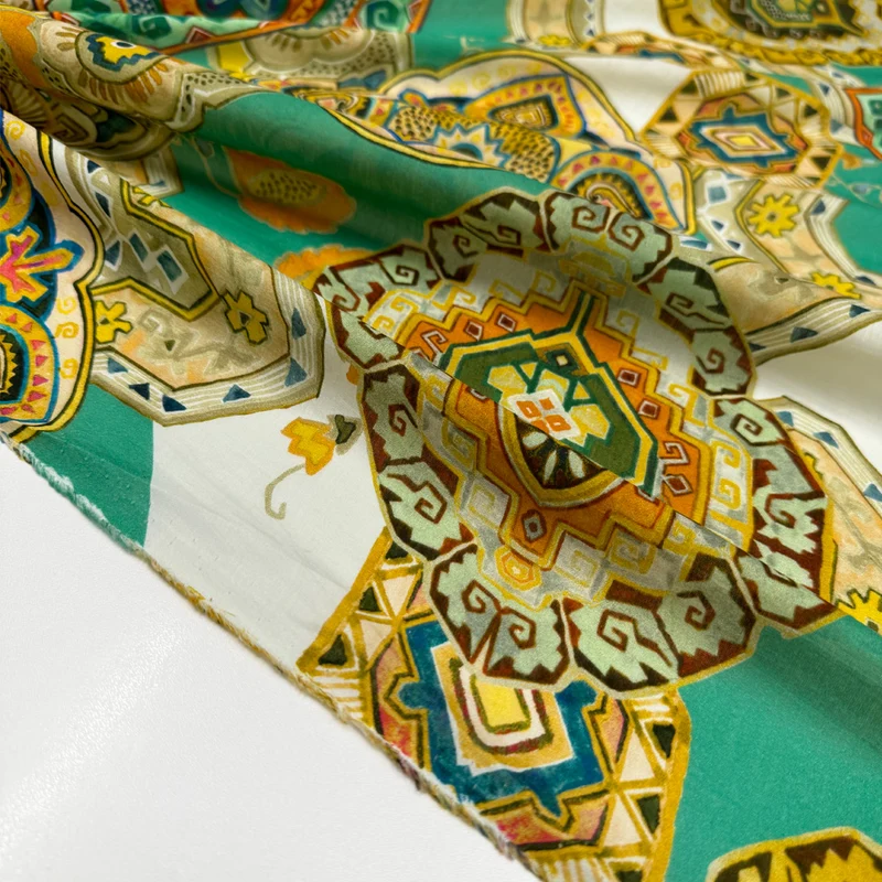 Tissu Voile, Coton et Soie - Capri