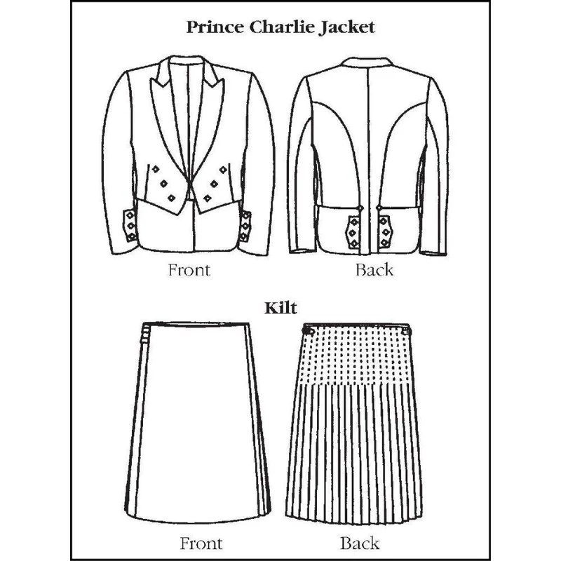 PATRON DE COUTURE PDF | 154 Kilt et veste écossais pour enfant | Folkwear