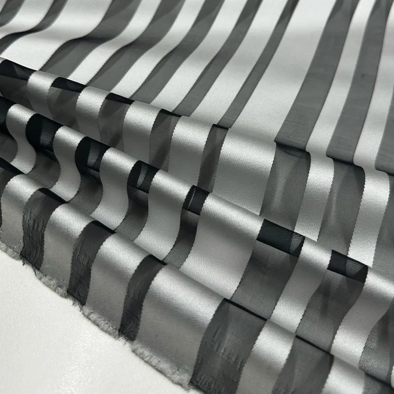 Tissu Organza Lancé-Découpé, Soie - Andora