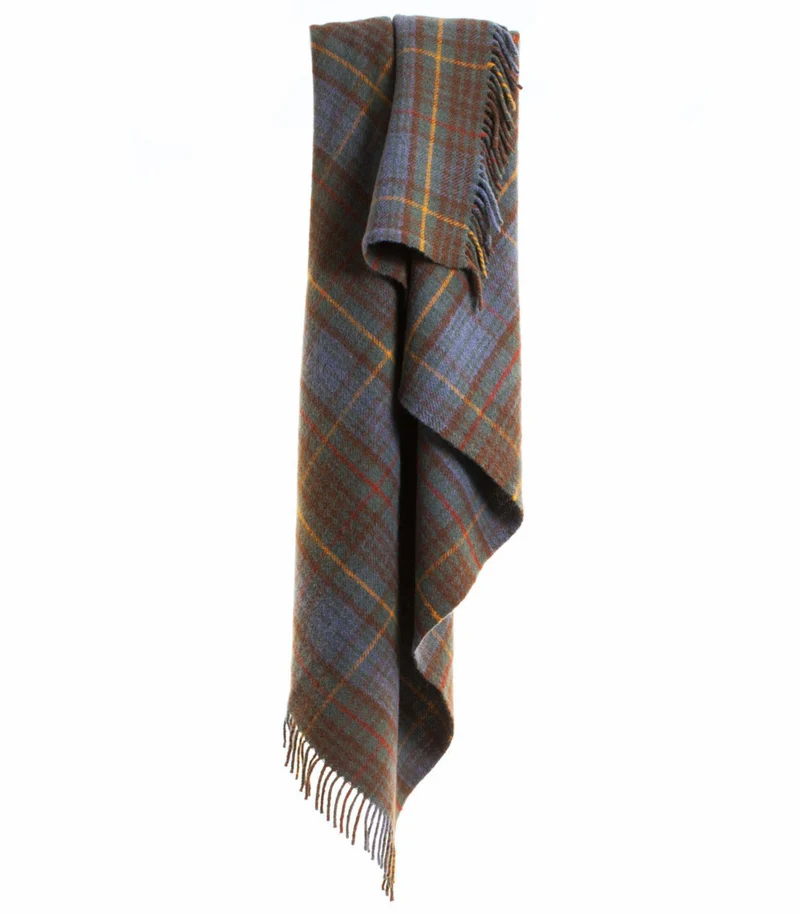 Plaid Pure Laine Écossais Antique Hunting Stewart 150 X 183 cm