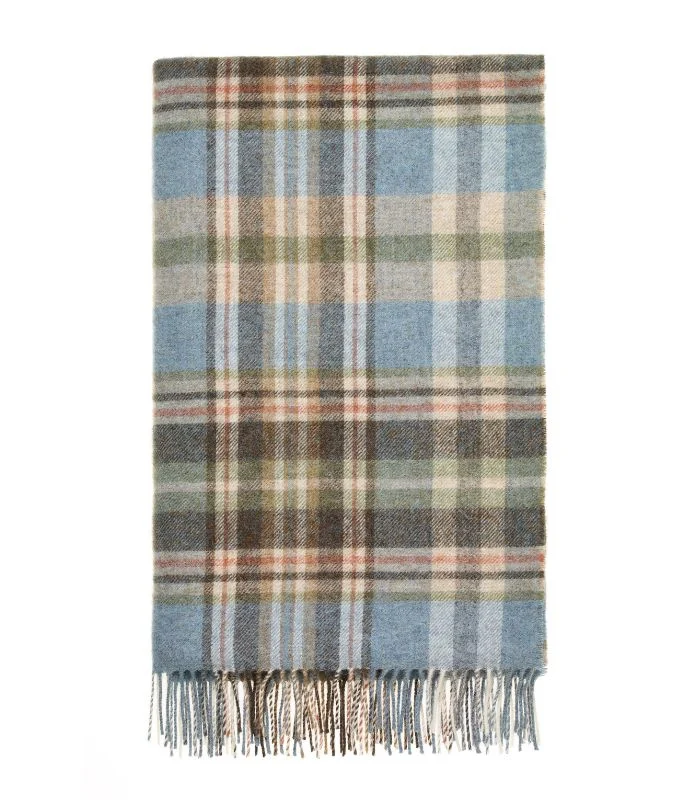 Plaid Pure Laine Écossais Bleu Glen