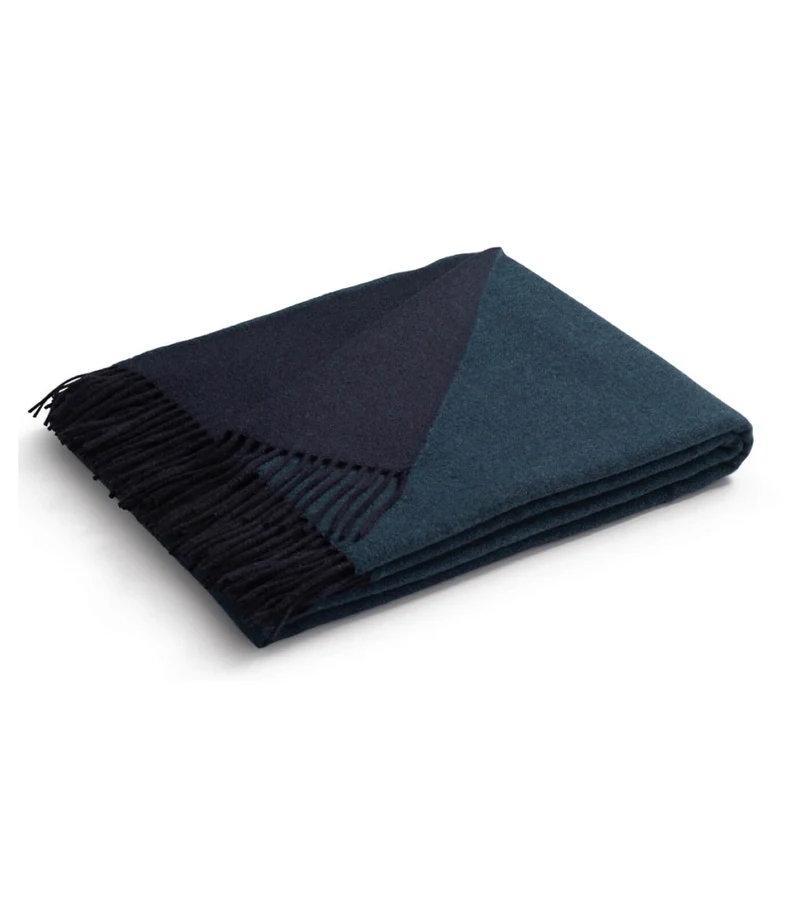 Plaid Cachemire et Laine Bleu - Collection VENICE