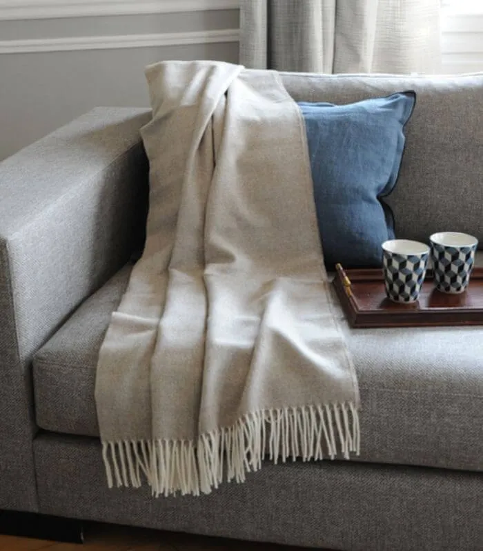 Plaid Laine Alpaga Luxe Inca Chic Beige