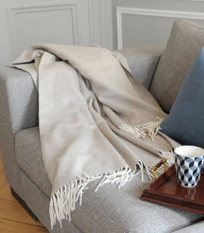 Plaid Laine Alpaga Luxe Inca Chic Beige