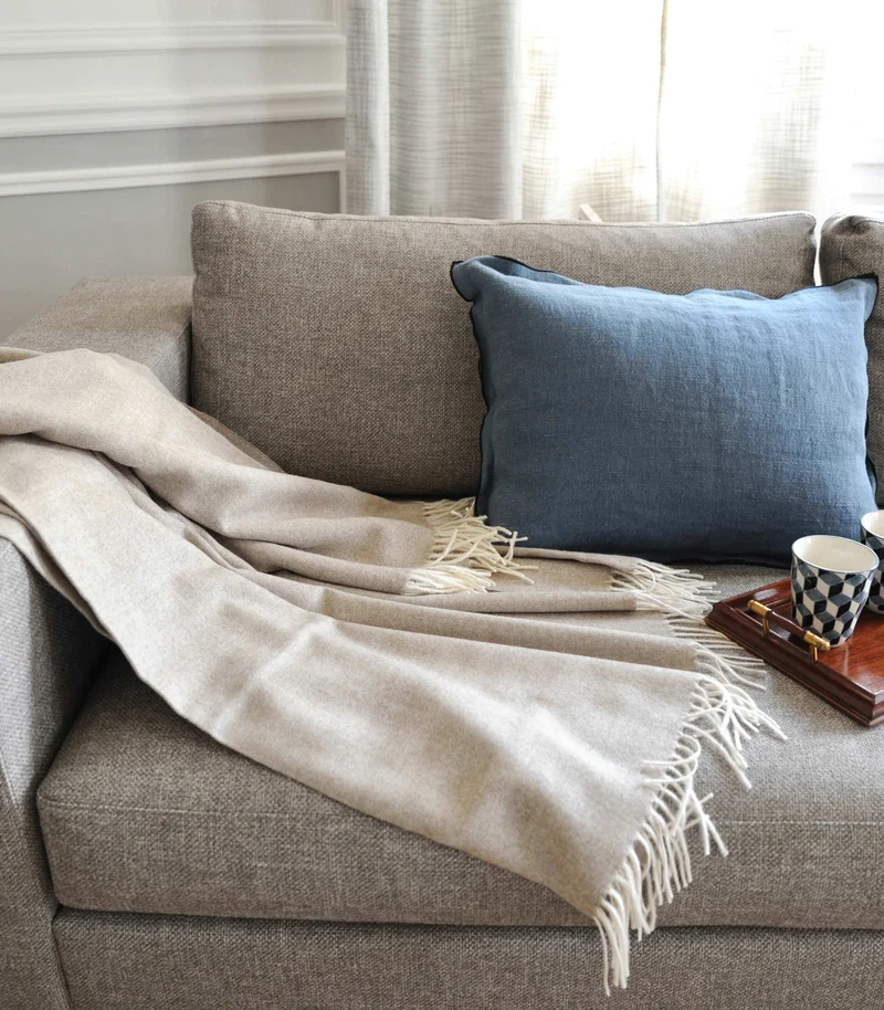 Plaid Laine Alpaga Luxe Inca Chic Beige