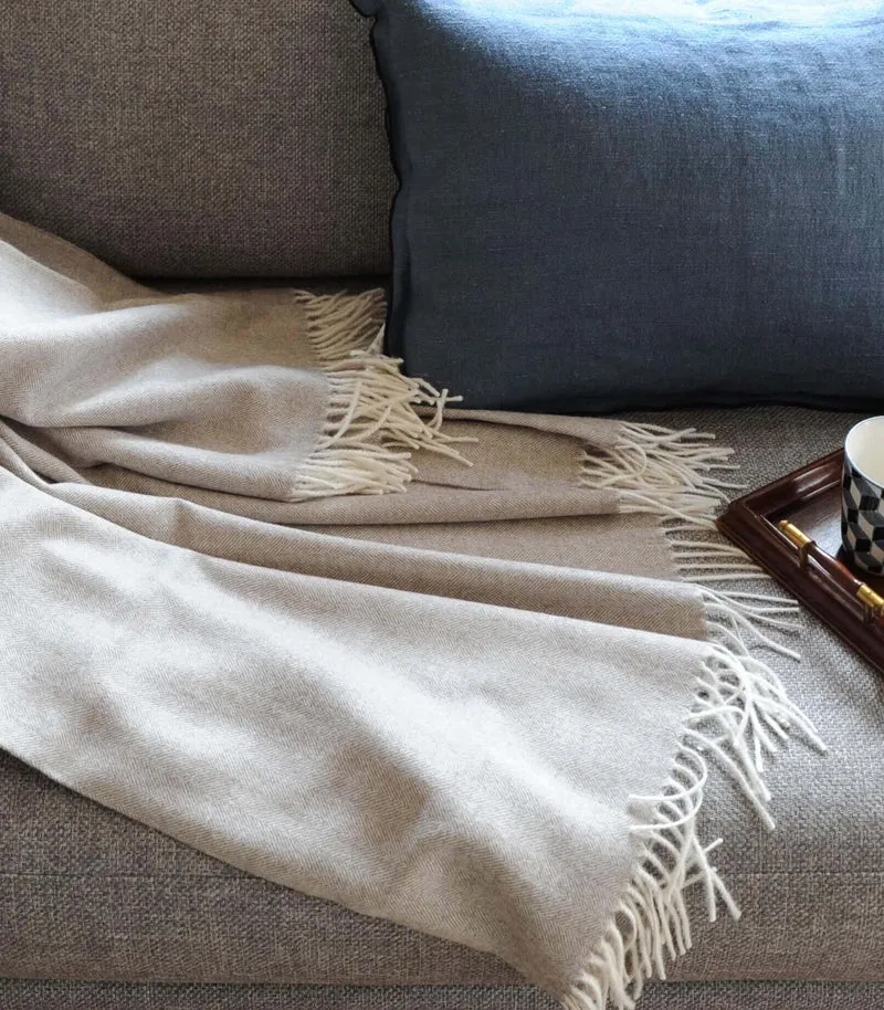 Plaid Laine Alpaga Luxe Inca Chic Beige