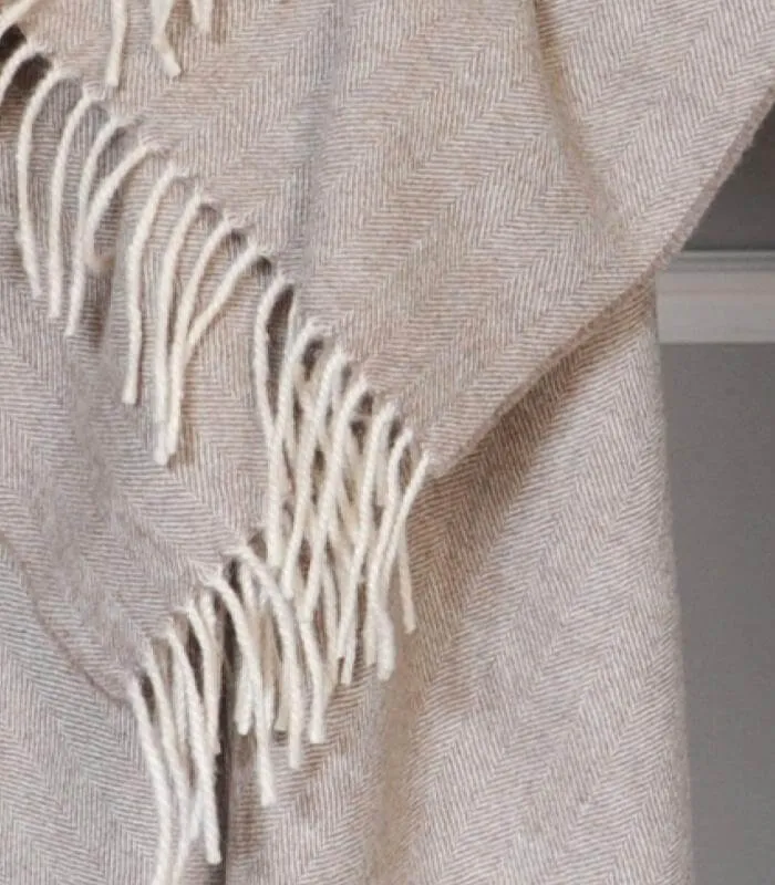Plaid Laine Alpaga Luxe Inca Chic Beige