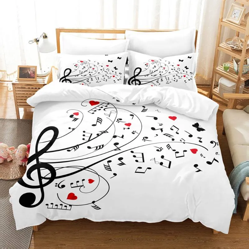 Housse de Couette et Deux Taies Note de Musique