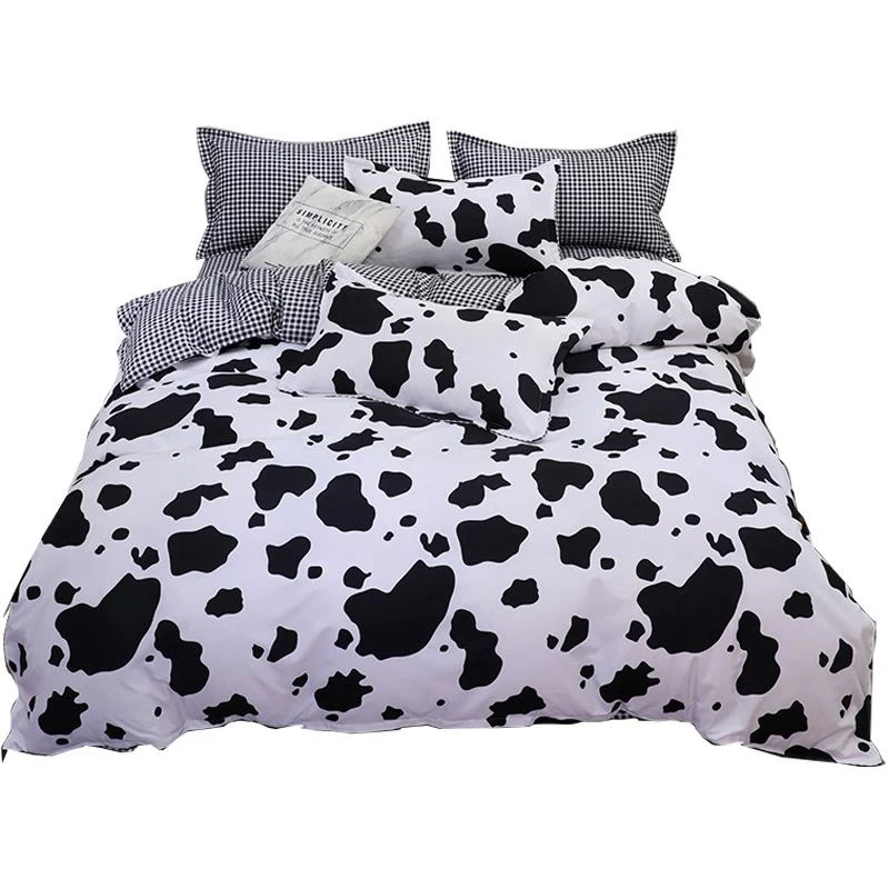 Housse de Couette et Deux Taies d'Oreiller Vache
