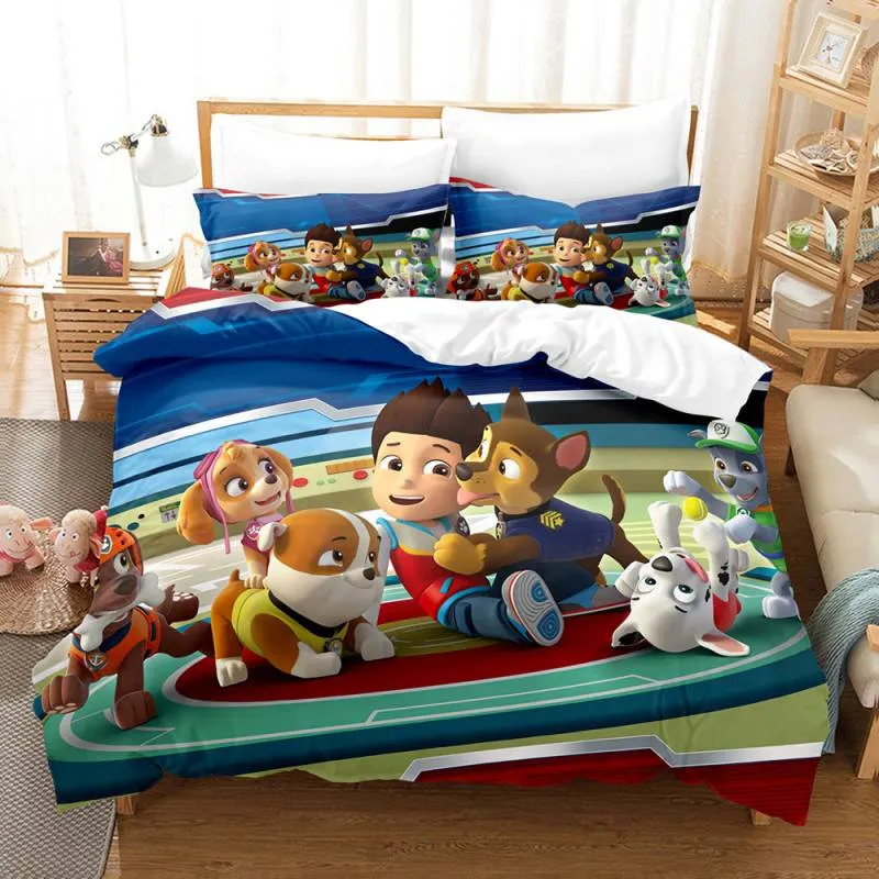 Housse de Couette et Deux Taies Animaux Blanc 240cm