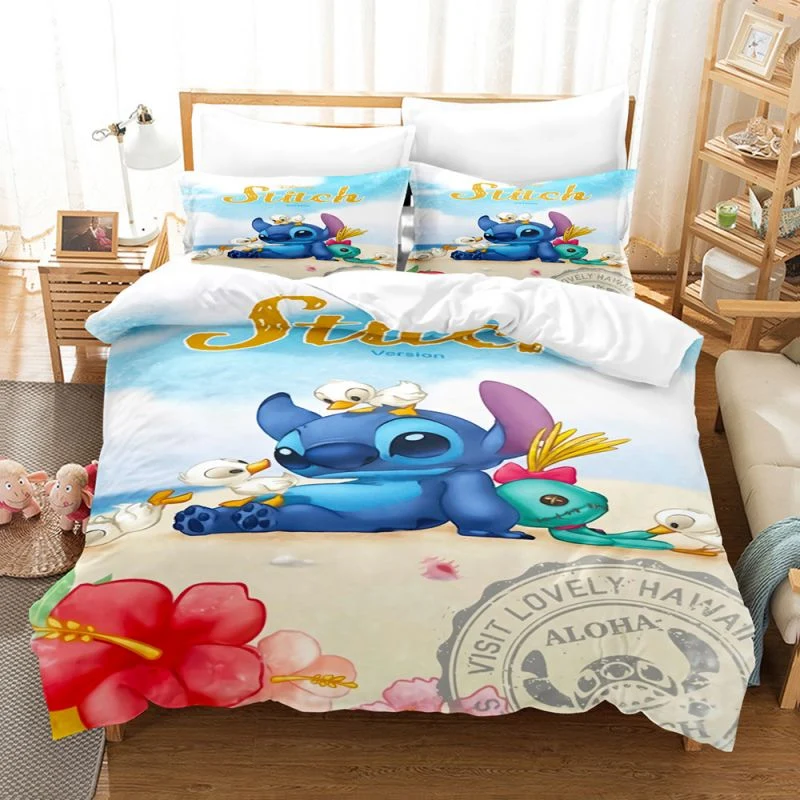 Housse de Couette et Deux Taies 3D Stitch (240 cm)