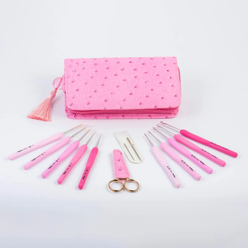 Kits de Crochets Etimo Rose ou Gris - Tulip