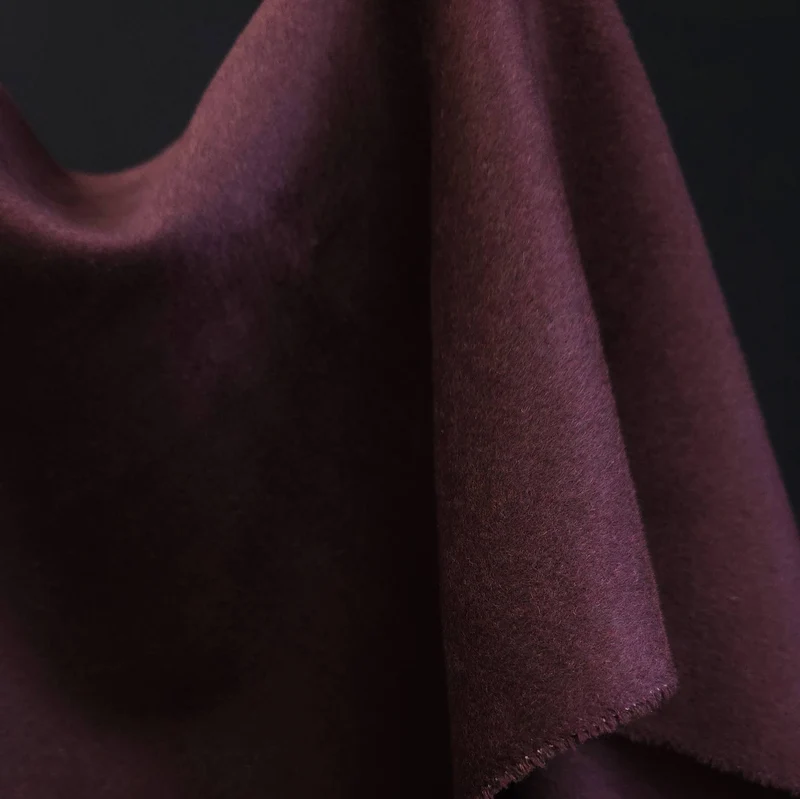 Mélange de Laine Memphis | Bordeaux | 50 cm | Fin de rouleau