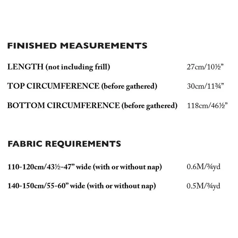 PATRON DE COUTURE PDF | Housse d’abat-jour Petite Pomegranate | Merchant & Mills | A4 SEULEMENT