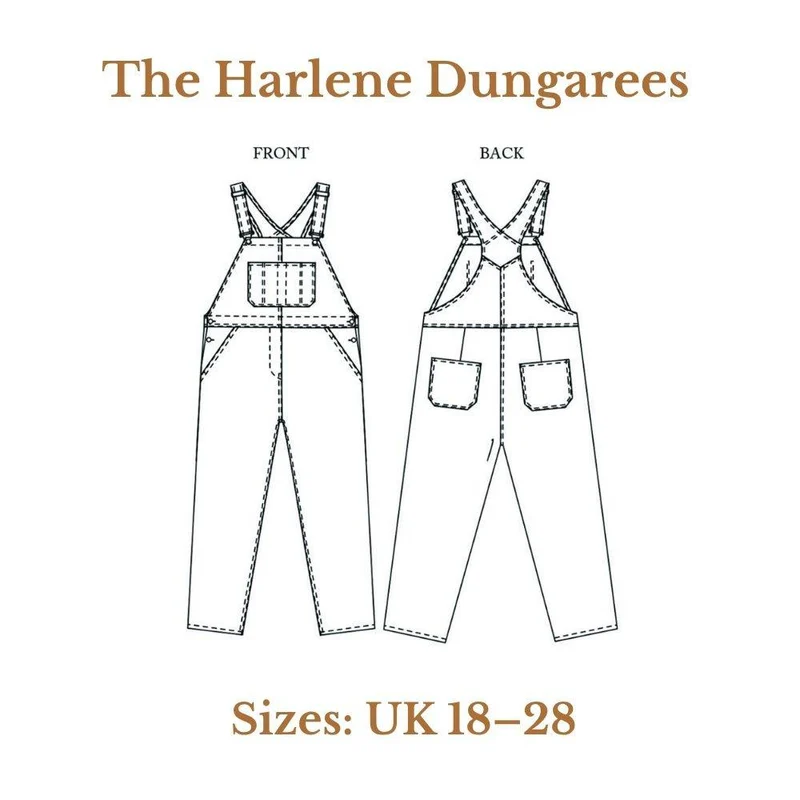 PATRON DE COUTURE PDF | Salopette Harlene | Merchant & Mills | UK 18–28