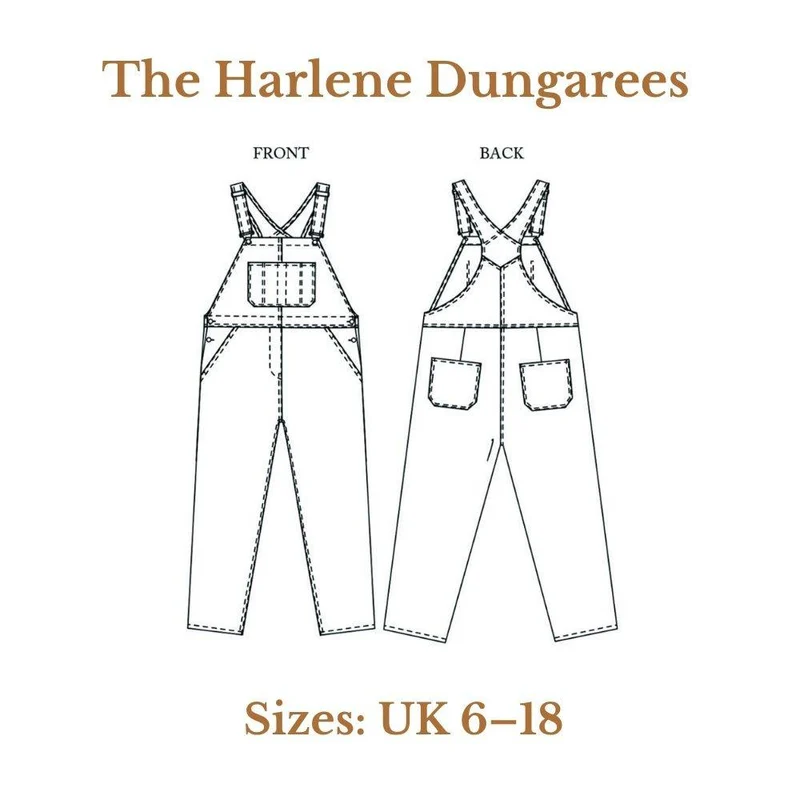 PATRON DE COUTURE PDF | Salopette Harlene | Merchant & Mills | UK 6–18