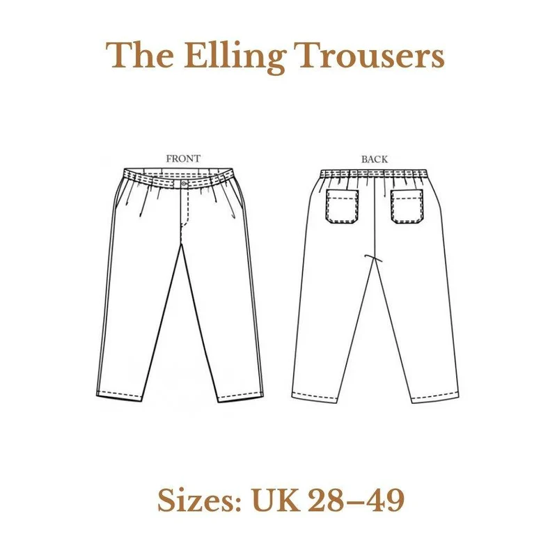 PATRON DE COUTURE PDF | Pantalon Elling | Merchant & Mills | UK 28–49