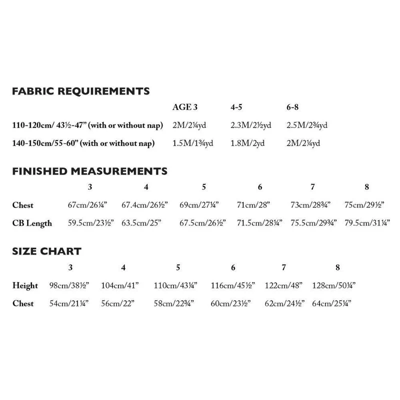 PATRON DE COUTURE PDF | Robe Skipper | Merchant & Mills | 3–8 ANS