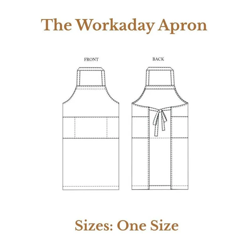 PATRON DE COUTURE PDF | Tablier Workaday | Merchant & Mills | UNISEXE