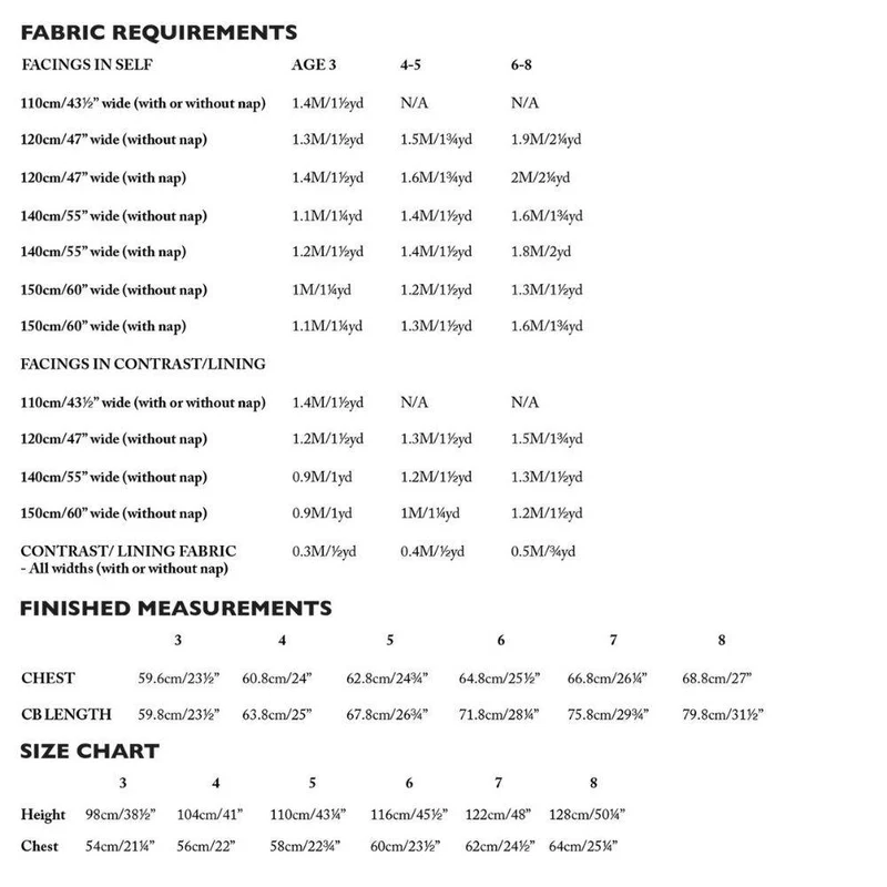PATRON DE COUTURE PDF | Robe Trapezette | Merchant & Mills | 3–8 ANS