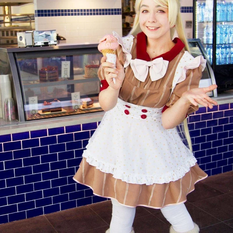 PATRON DE COUTURE PDF | 023 Robe & Tablier Maid Café | CUT/SEW | ANGLAIS SEULEMENT | A4 SEULEMENT