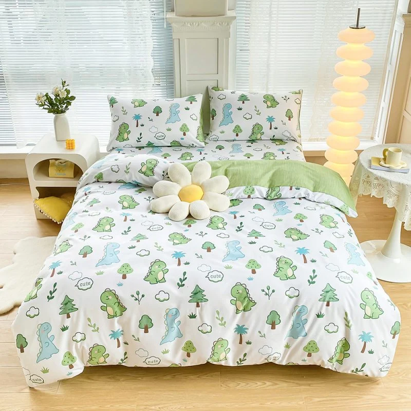 Linge de lit 4 Pièces Enfant Dinosaures