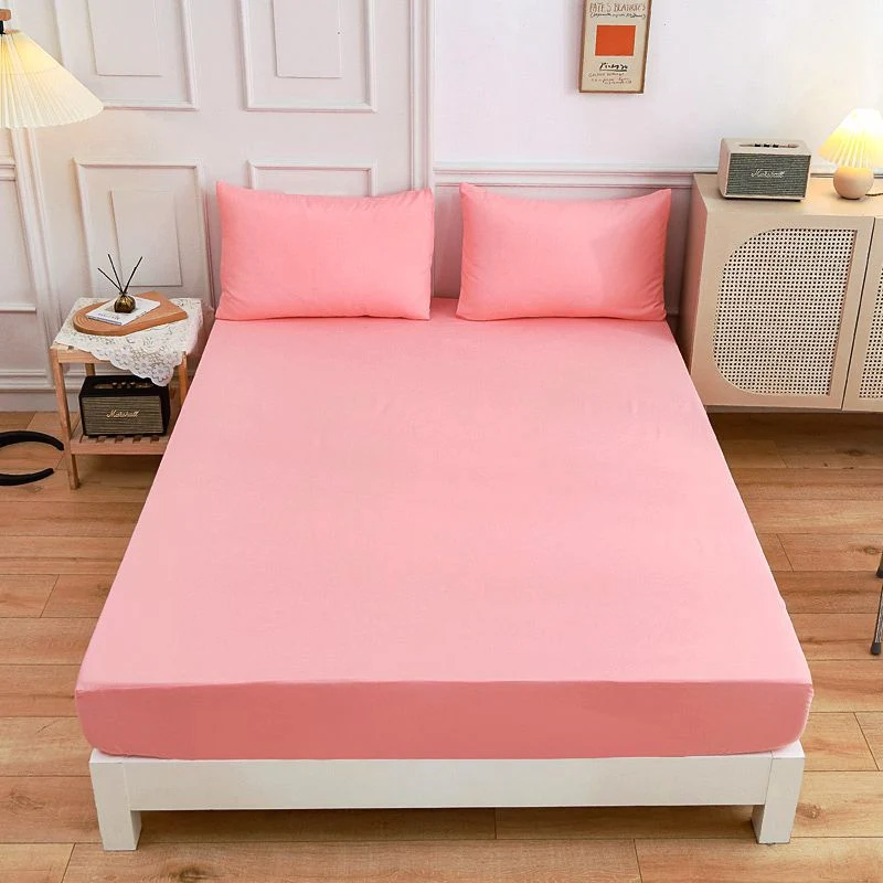 Drap Housse Drap Matelas Uni Confort Café