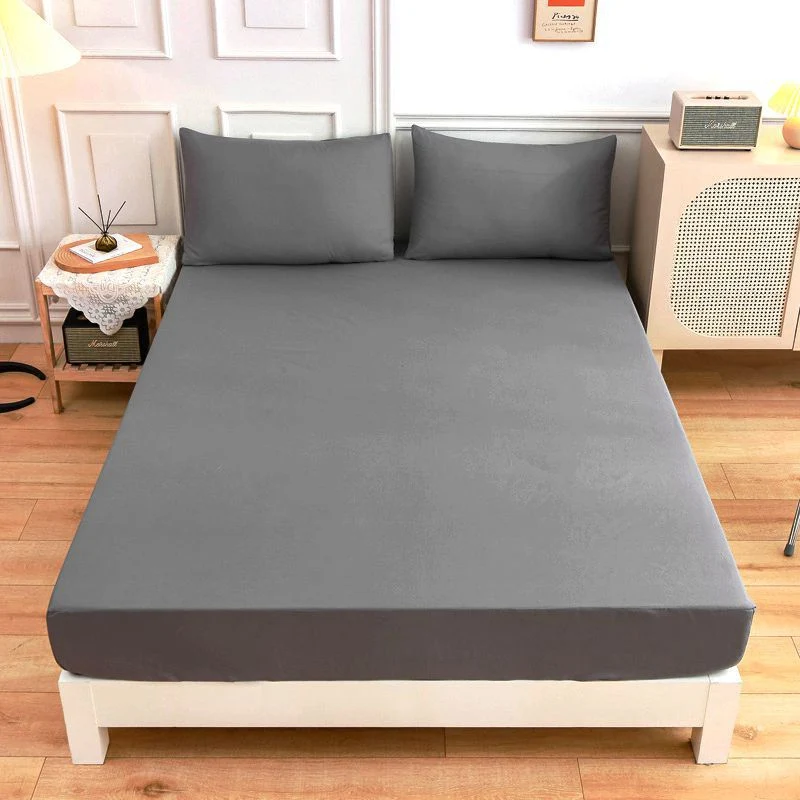Drap Housse Drap Matelas Uni Confort Bleu
