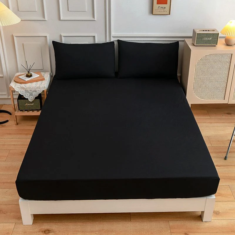 Drap Housse Drap Matelas Uni Confort Bleu
