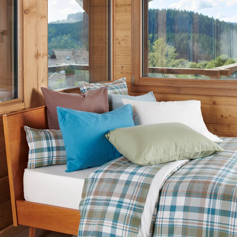 Drap plat Highlands - Flanelle Tissé-Teint