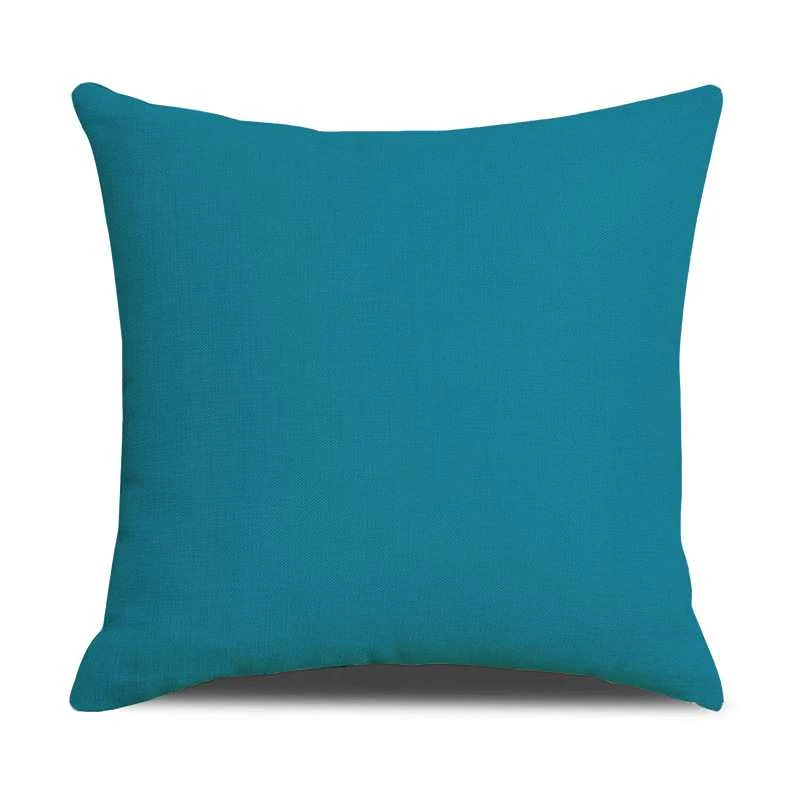 Housse de Coussin en Lin Imprimé Graphique 45x45