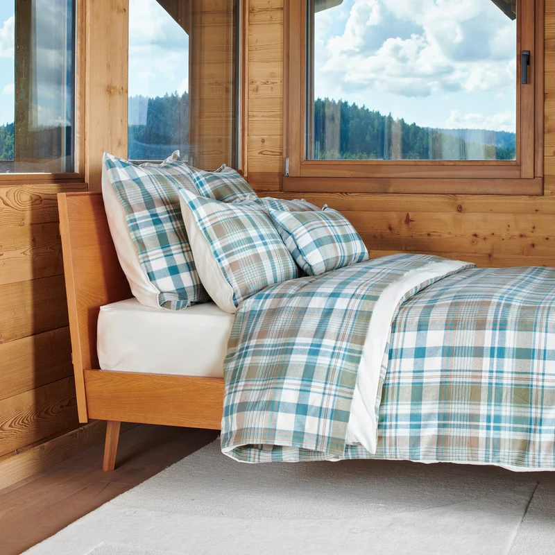 Taie d'oreiller Highlands - Flanelle Tissé-Teint