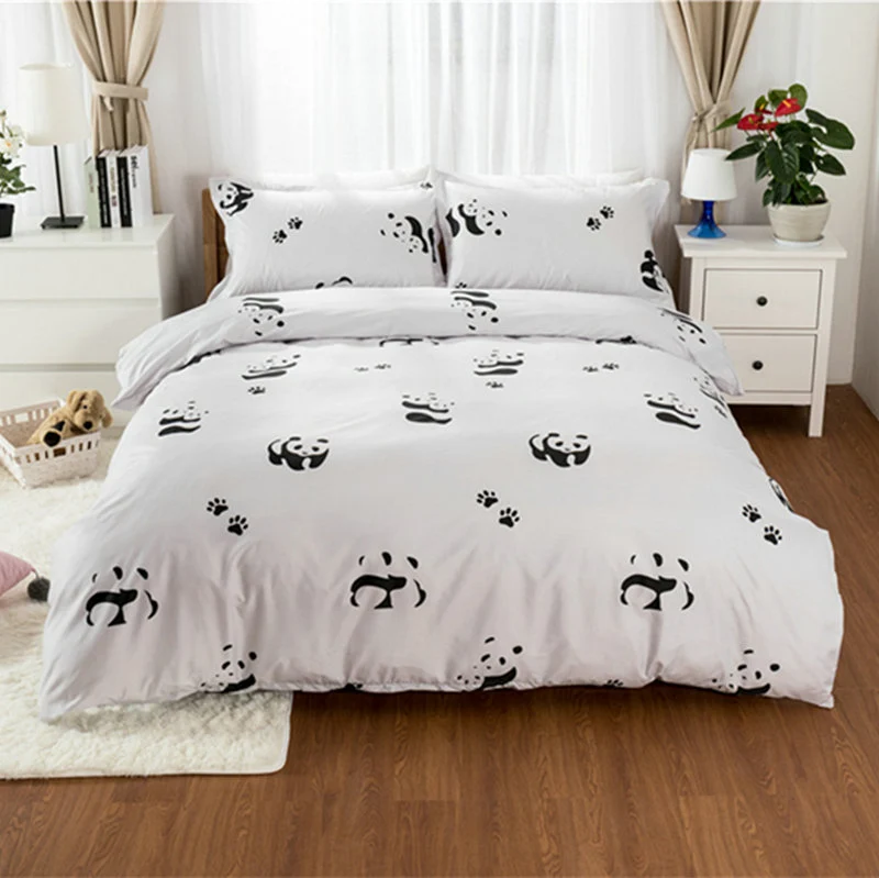 Housse de Couette et Deux Taies Panda 240 x 220 cm