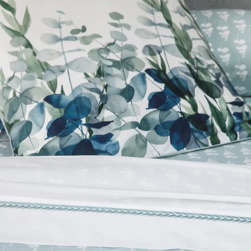 Taie d'oreiller Eucalyptus - Percale de coton