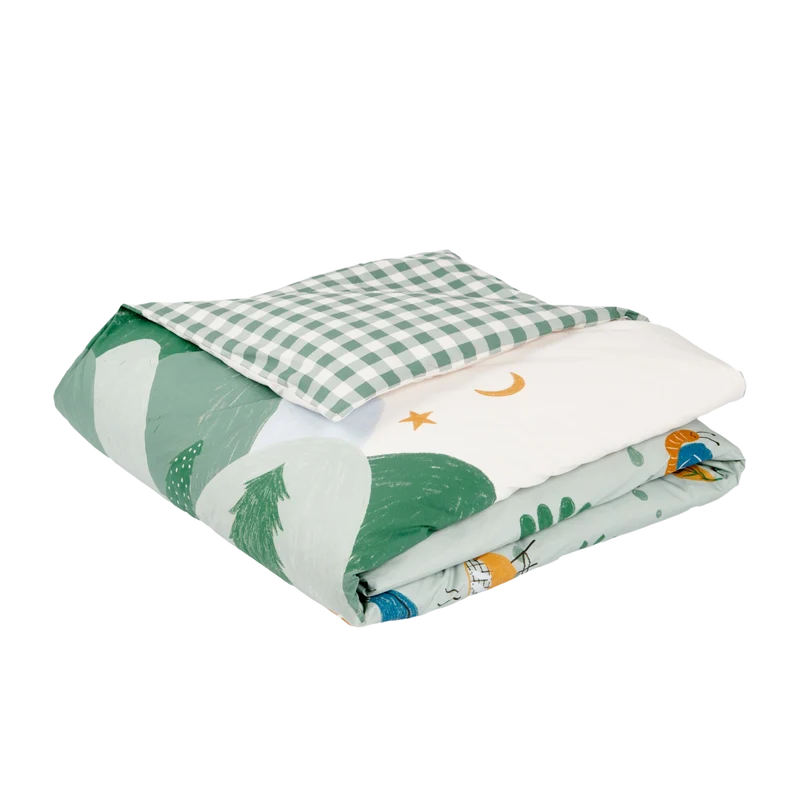 Housse de couette Les Louveteaux - Percale de coton
