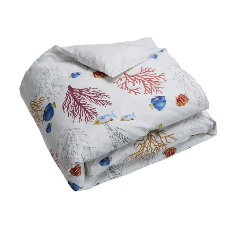 Housse Couette Corail - Percale de coton