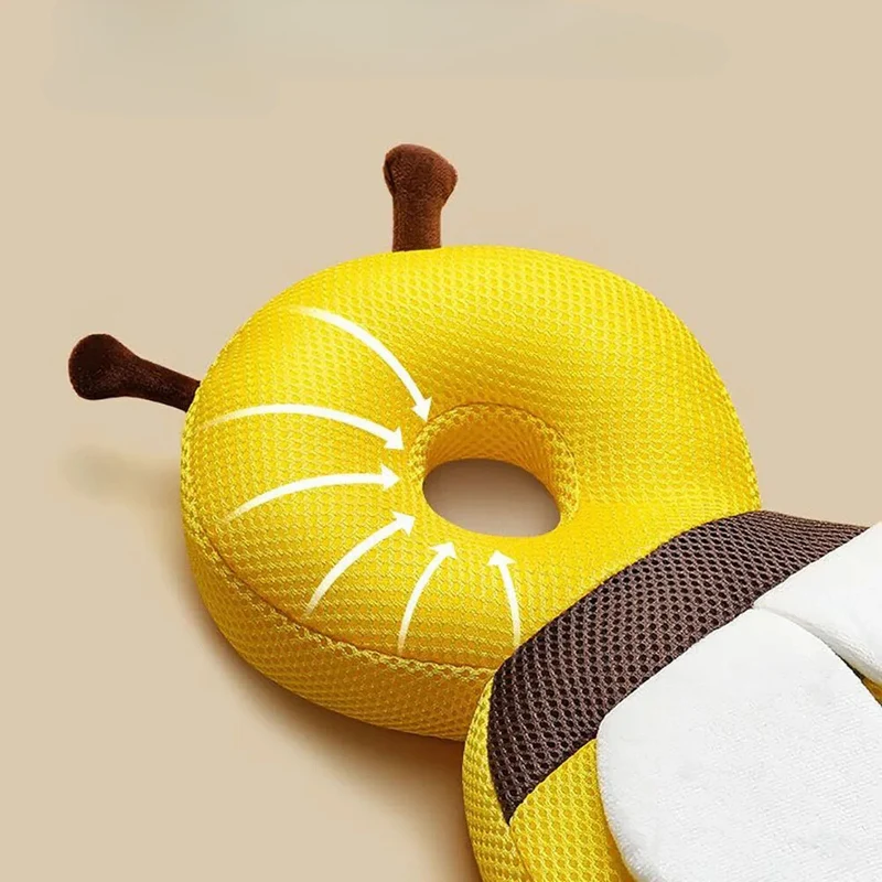 Coussin anti tête plate en forme d'abeille