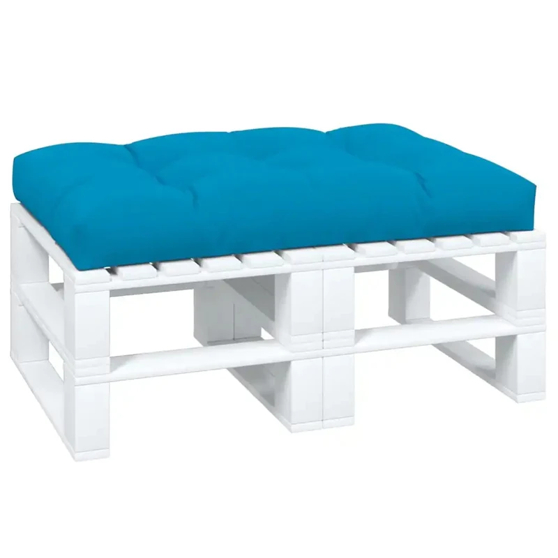 Coussin palette imperméable de couleur bleue