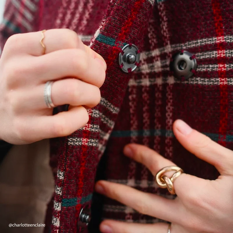 Tissu Tweed, Laine Coton - Tartan, Stradella