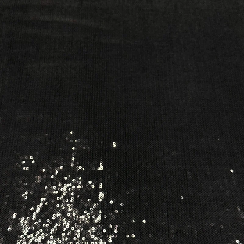 Tissu Velours Brodé, Paillettes - Miralux