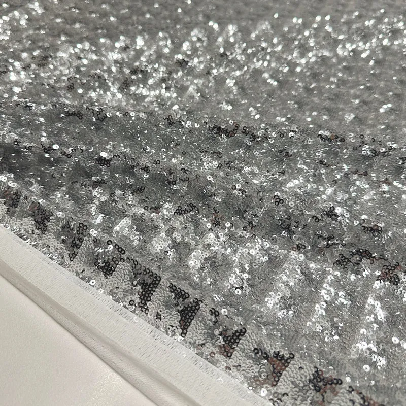 Tissu Tulle Brodé, Paillettes - Stellare