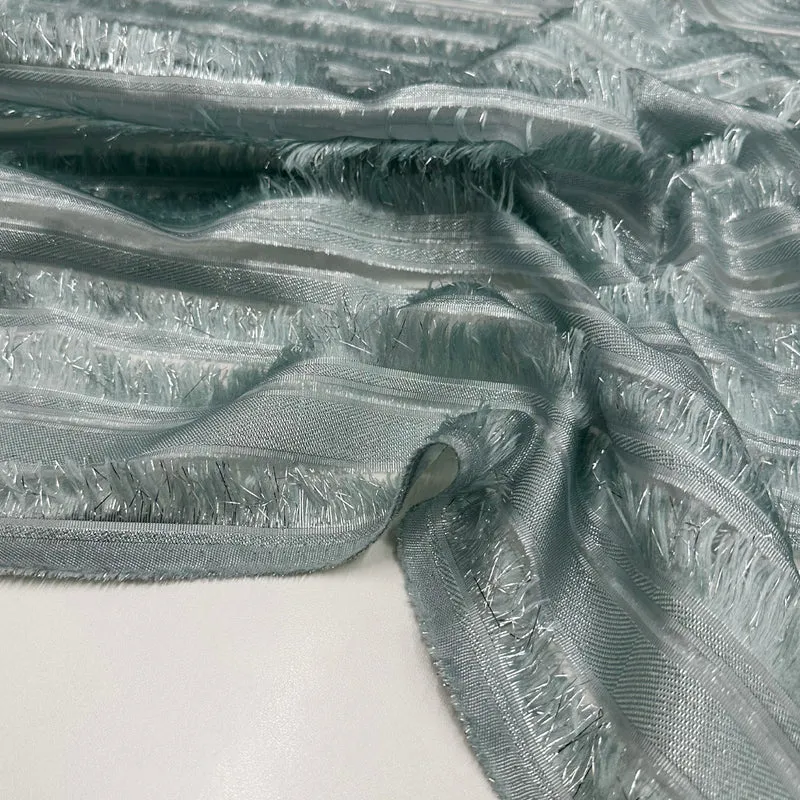 Tissu Lancé-découpé Organza - Frange Métallisé, Euphoria