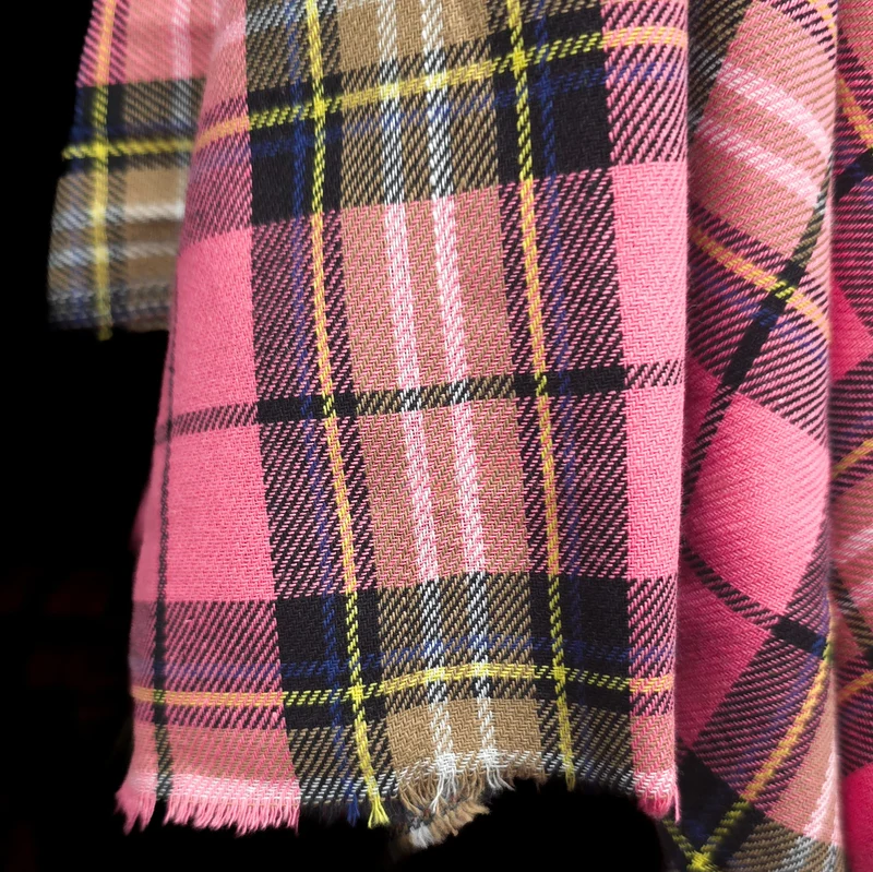 Flanelle de coton haut de gamme | Tartan Rose