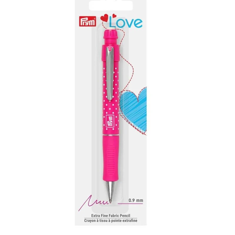PRYM LOVE Crayon extra-fin pour tissu | 0.9 mm | Rose