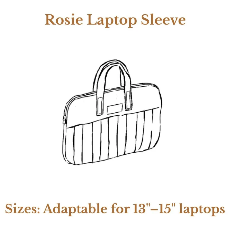 PATRON DE COUTURE PDF | Housse pour ordinateur portable Rosie | Maéli Paris | FRANÇAIS SEULEMENT | A4 SEULEMENT