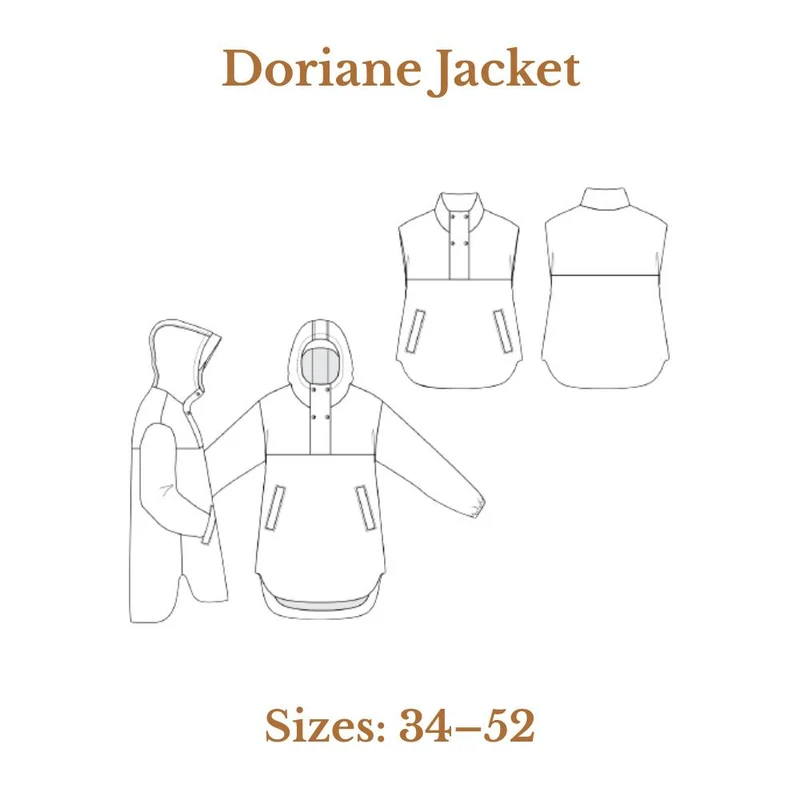 PATRON DE COUTURE PDF | Veste Doriane | Maéli Paris | FRANÇAIS SEULEMENT
