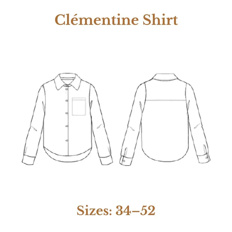 PATRON DE COUTURE PDF | Chemise Clémentine | Maéli Paris | FRANÇAIS SEULEMENT